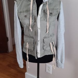 Hooded (removable) Utility Jacket